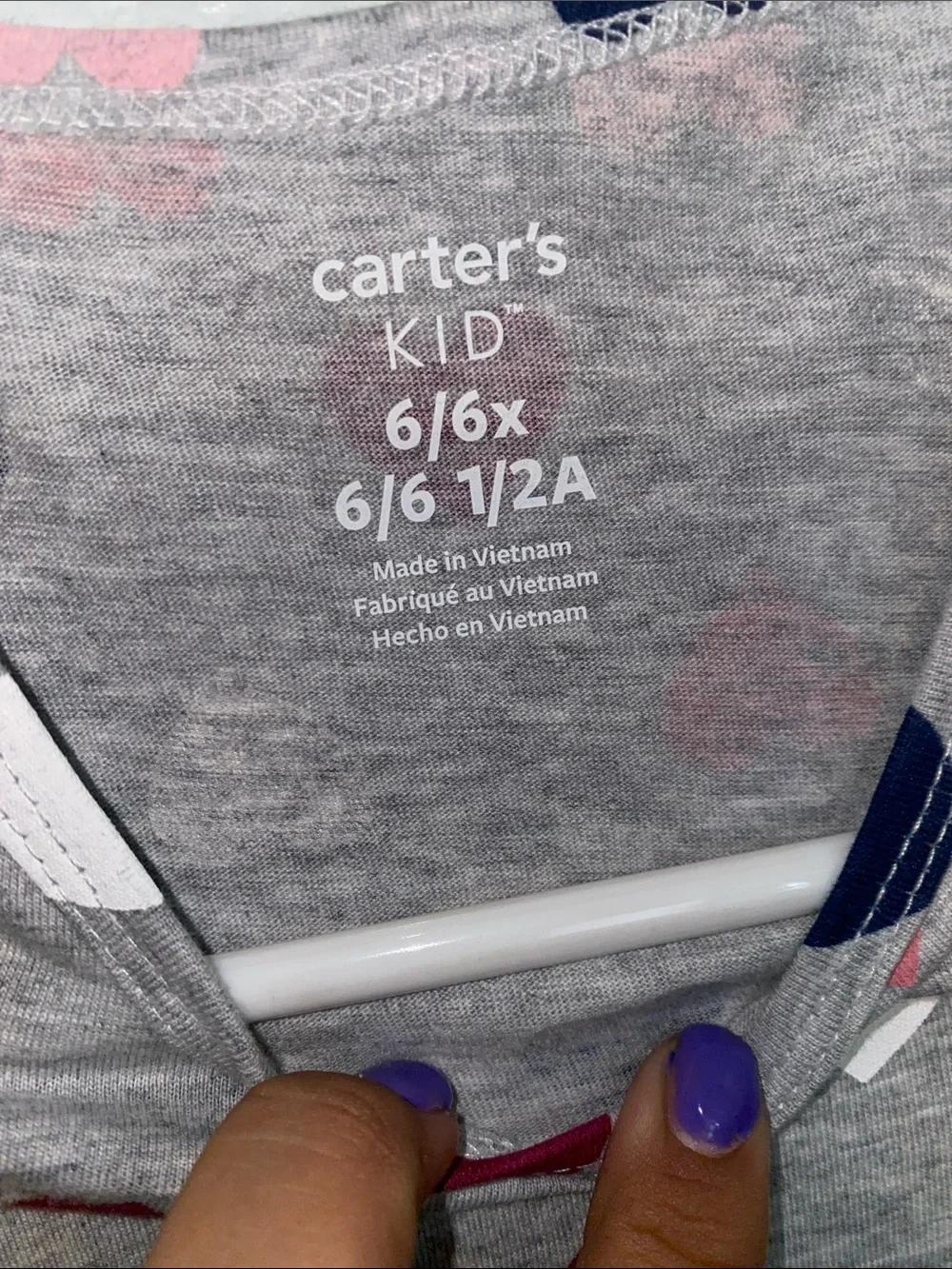 Carter's Gray Heart Print Dress with Pink Stripe Dress bundle